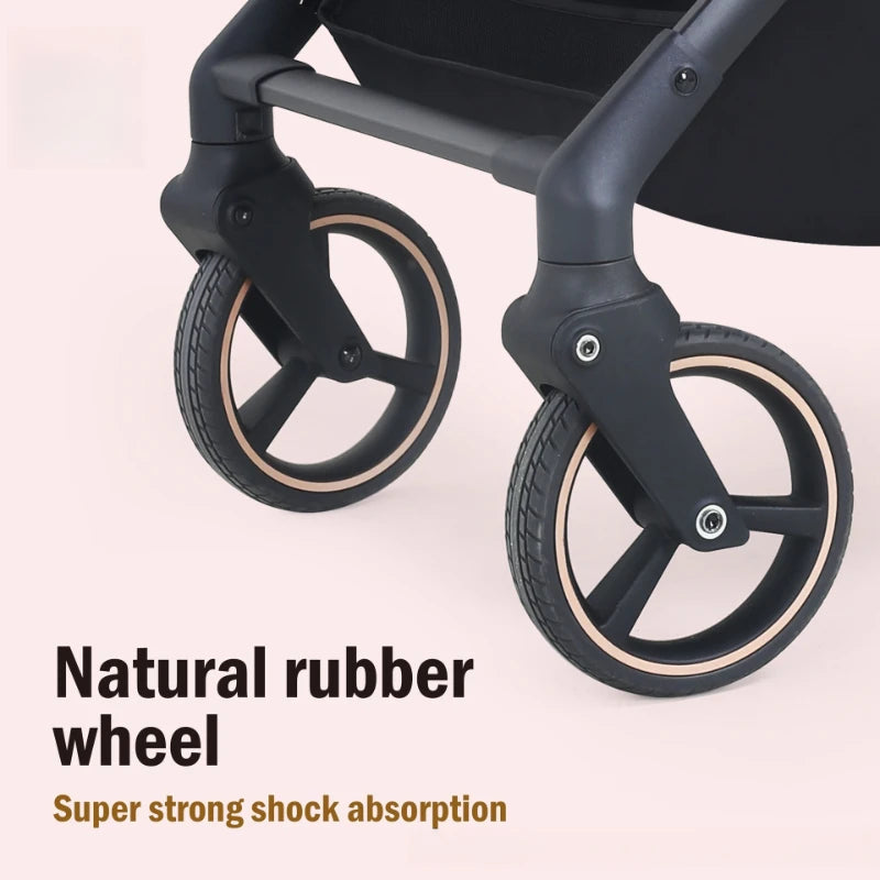 2025 New C15 Baby Stroller Lightweight and Easy To Fold Baby Stroller with Four-wheel Shock-absorbing