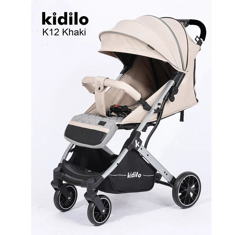 2025 New High-view Stroller, Lightweight Baby Stroller, Can Be Used in Sitting or Reclining Positions, Children's Stroller