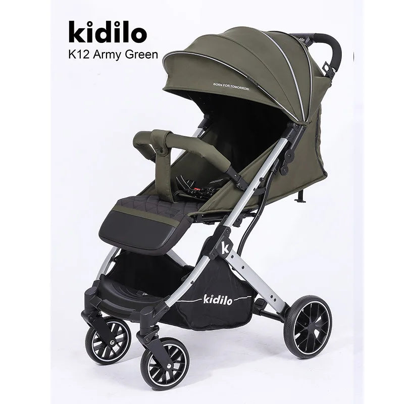 2025 New High-view Stroller, Lightweight Baby Stroller, Can Be Used in Sitting or Reclining Positions, Children's Stroller